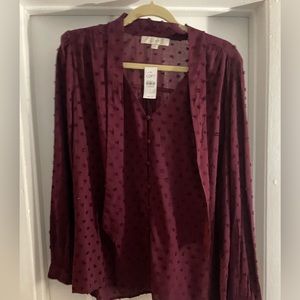 Loft long sleeve blouse L